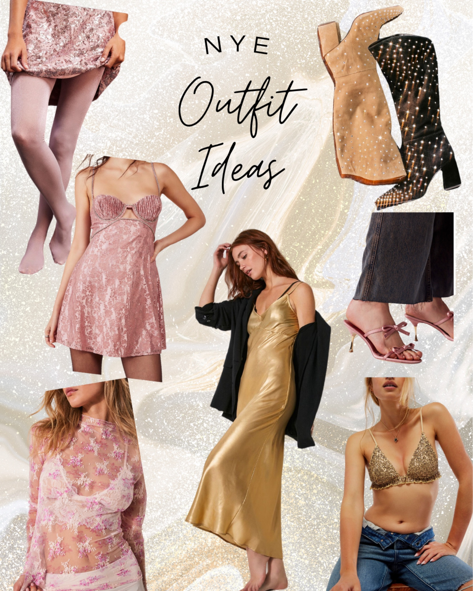 New Year’s Eve, NYE Outfit, outfit inspo, outfit ideas, going out clothing, glitter, shimmer, sequin, suede, boots, heels, free people 

#LTKstyletip #LTKHoliday #LTKGiftGuide