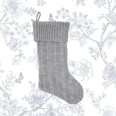 Knit Stocking Kelly Clarkson Home Color: Gray | Wayfair North America