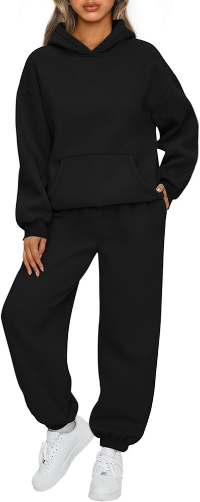 AUTOMET Womens 2 Piece Outfits Lounge Hoodie Sweatsuit Sets Oversized Sweatshirt Baggy Fall Fashi... | Amazon (US)