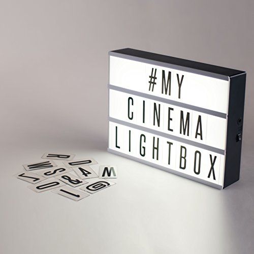 My Cinema Lightbox - Battery Powered LED Cinematic Lightbox with Interchangeable Letters, Numbers an | Amazon (US)