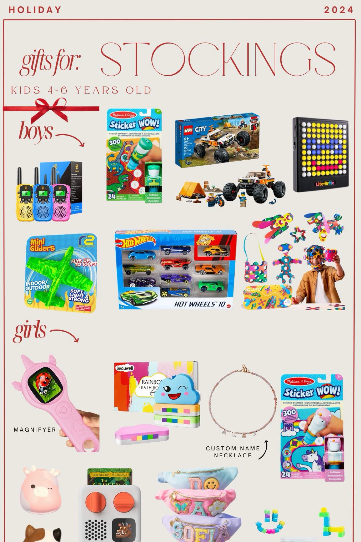 Stocking stuffer gift ideas for kids 4-6 years old! 

#LTKCyberWeek #LTKHoliday #LTKGiftGuide