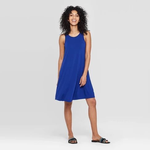 Women's Regular Fit Sleeveless Round Neck Knit Tank Dress - A New Day™ | Target