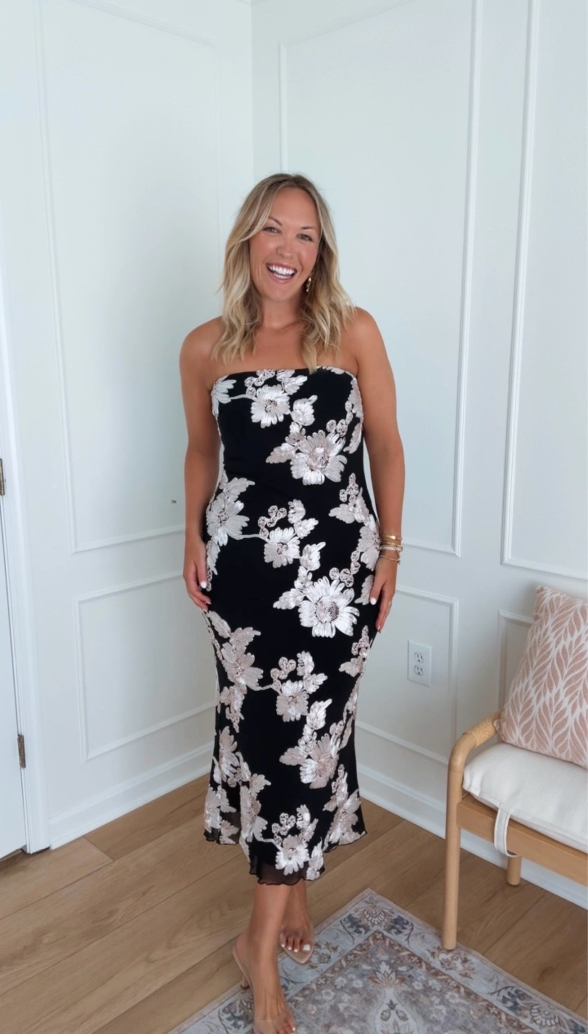 Strapless wedding guest dress - wearing a med

#LTKWedding #LTKMidsize #LTKSeasonal