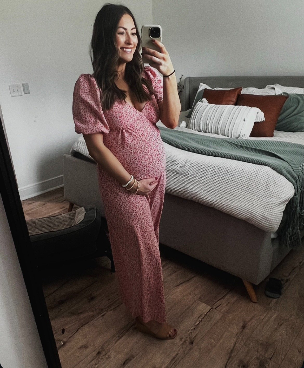Absolutely obsessed with this dress that I wore to my friends baby shower recently. I received so many compliments and was able to find a Dupe for it! 

 #LTKSeasonal #LTKBaby #LTKBump
