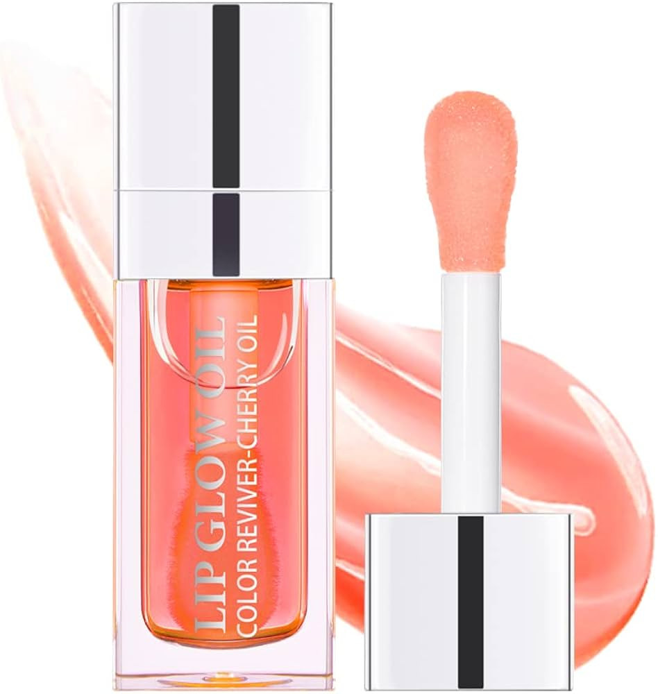 Lip Oil, Hydrating Lip Glow Oil, Lip Plumper Gloss, Moisturizing Lip Oil, No-Sticky Transparent P... | Amazon (US)
