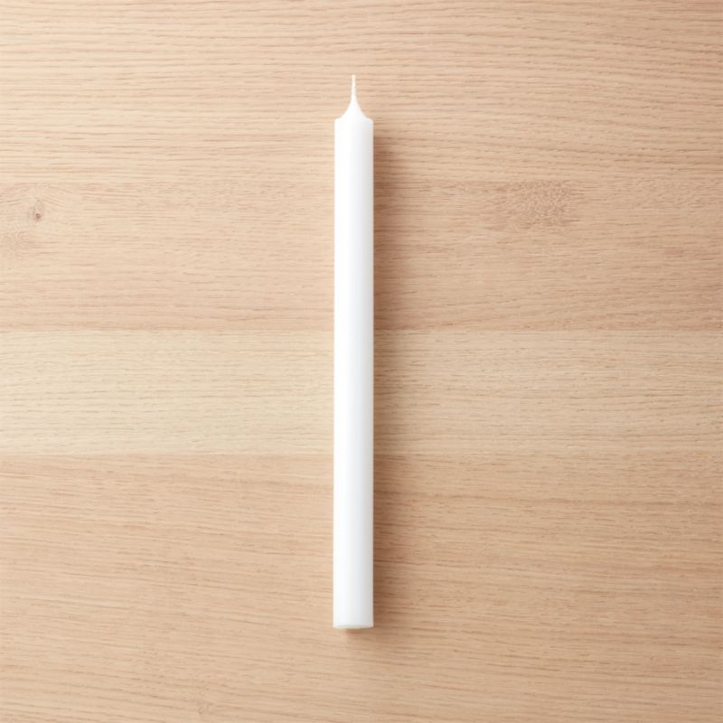 White Taper Candle + Reviews | CB2 | CB2