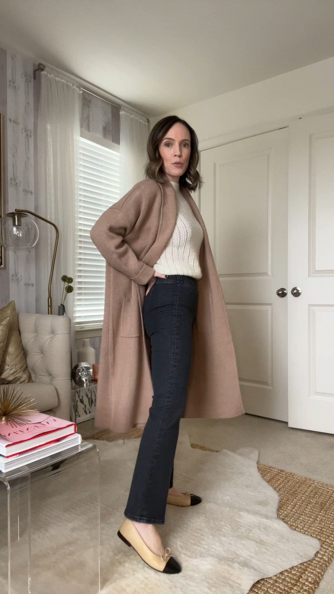 Frame jet set jeans with my mango coatigan for a lunch date with a girlfriend 

#LTKover40