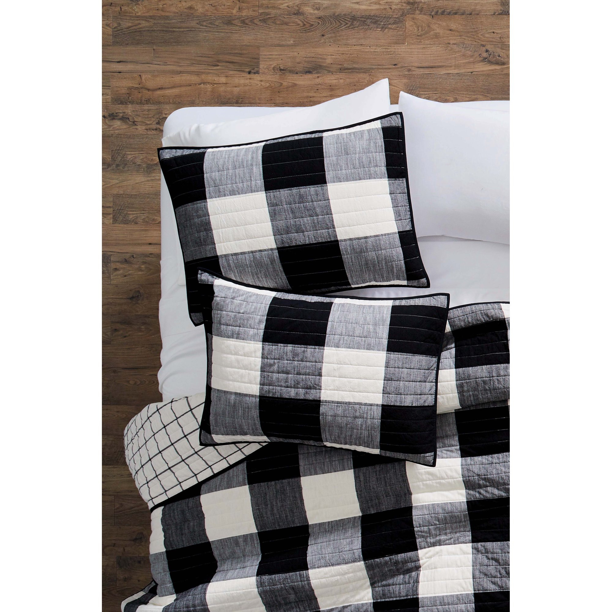 Better Homes & Gardens Buffalo Plaid 2-Piece Quilt Sham Set, Standard | Walmart (US)