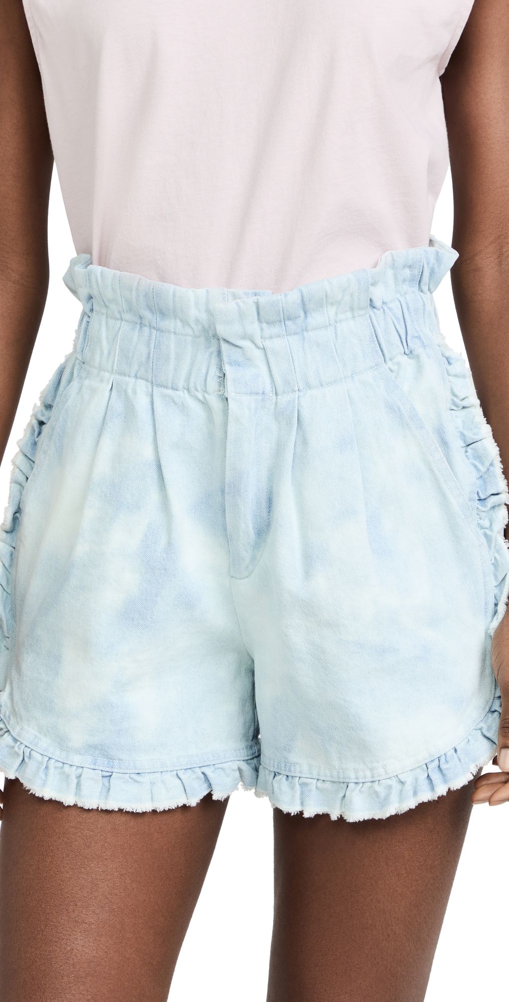 Daryl Bleached Denim Shorts | Shopbop