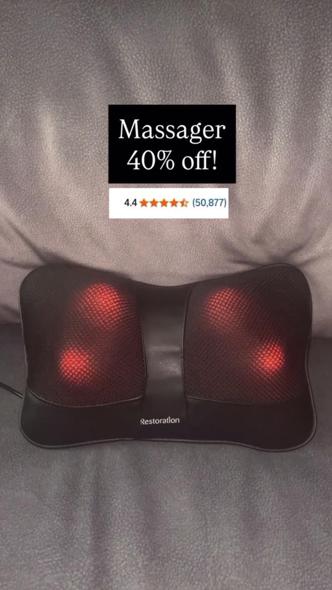 Back massager
Black Friday sales
Healthcare
Wellness essentials


#LTKHoliday #LTKCyberWeek #LTKGiftGuide