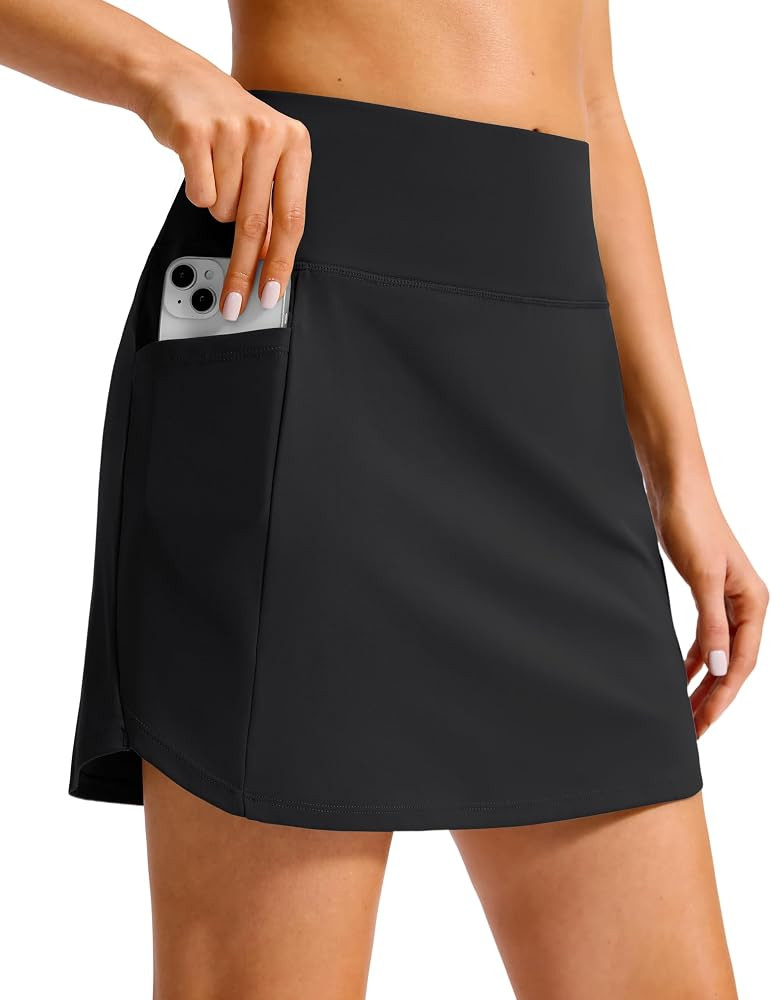 16'' Skorts for Women with 4 Pockets High Waisted Golf Skirt | Amazon (US)