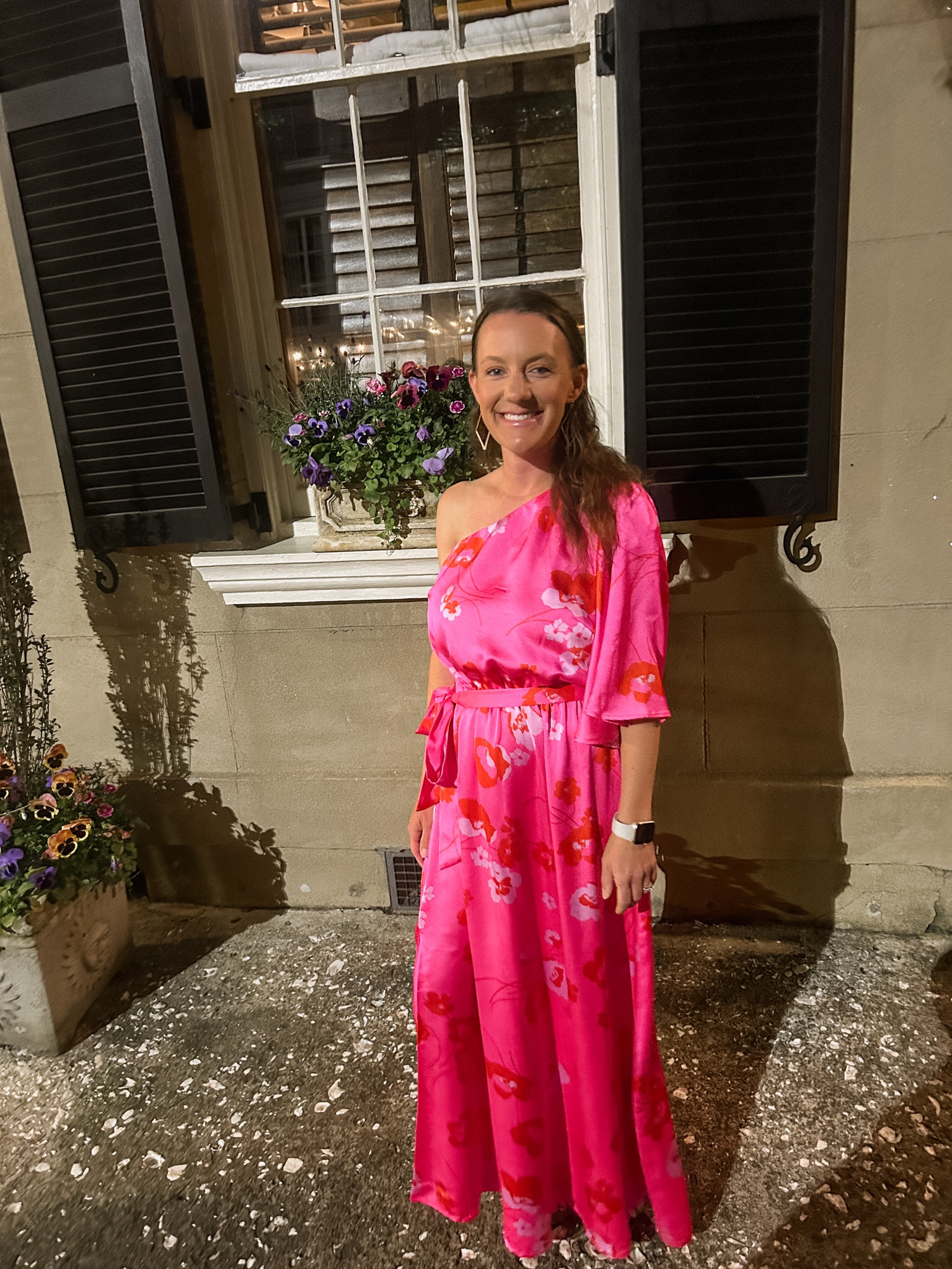 Floral cherry blossom one shoulder silk floor length wedding guest dress perfect for formal weddings, cocktail parties, rehearsal dinner, or black tie optional wedding 

Pair it with nude heels and you’re set 

Follow my shop @travelingteachermama on the @shop.LTK app to shop this post and get my exclusive app-only content!

#liketkit #LTKwedding #LTKstyletip #LTKSeasonal
@shop.ltk
https://liketk.it/4Cfn0

#LTKwedding #LTKSeasonal #LTKstyletip