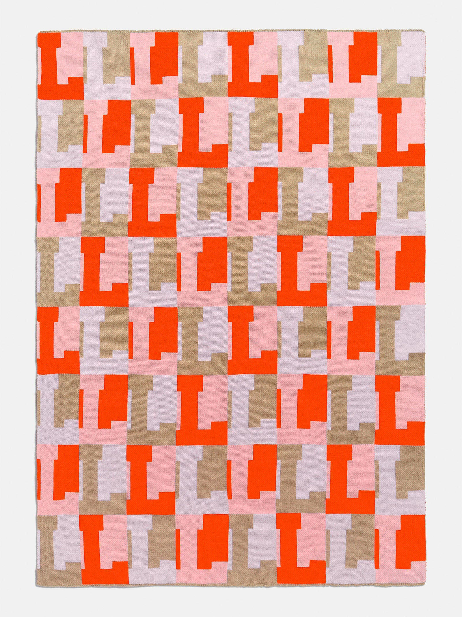 On Repeat Custom Blanket - Light Pink/Orange | BaubleBar (US)