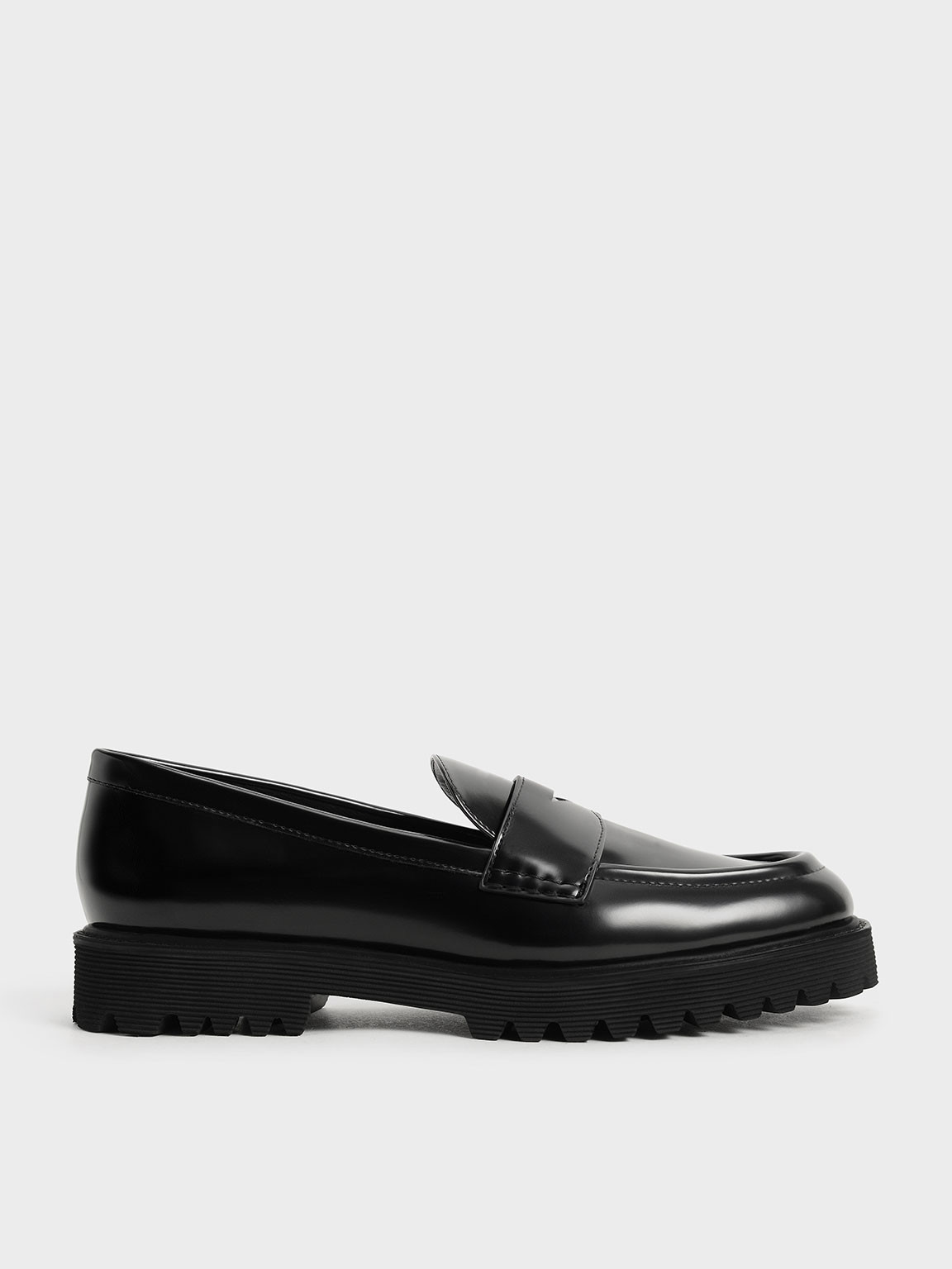 Black Chunky Penny Loafers | CHARLES & KEITH | Charles & Keith CA