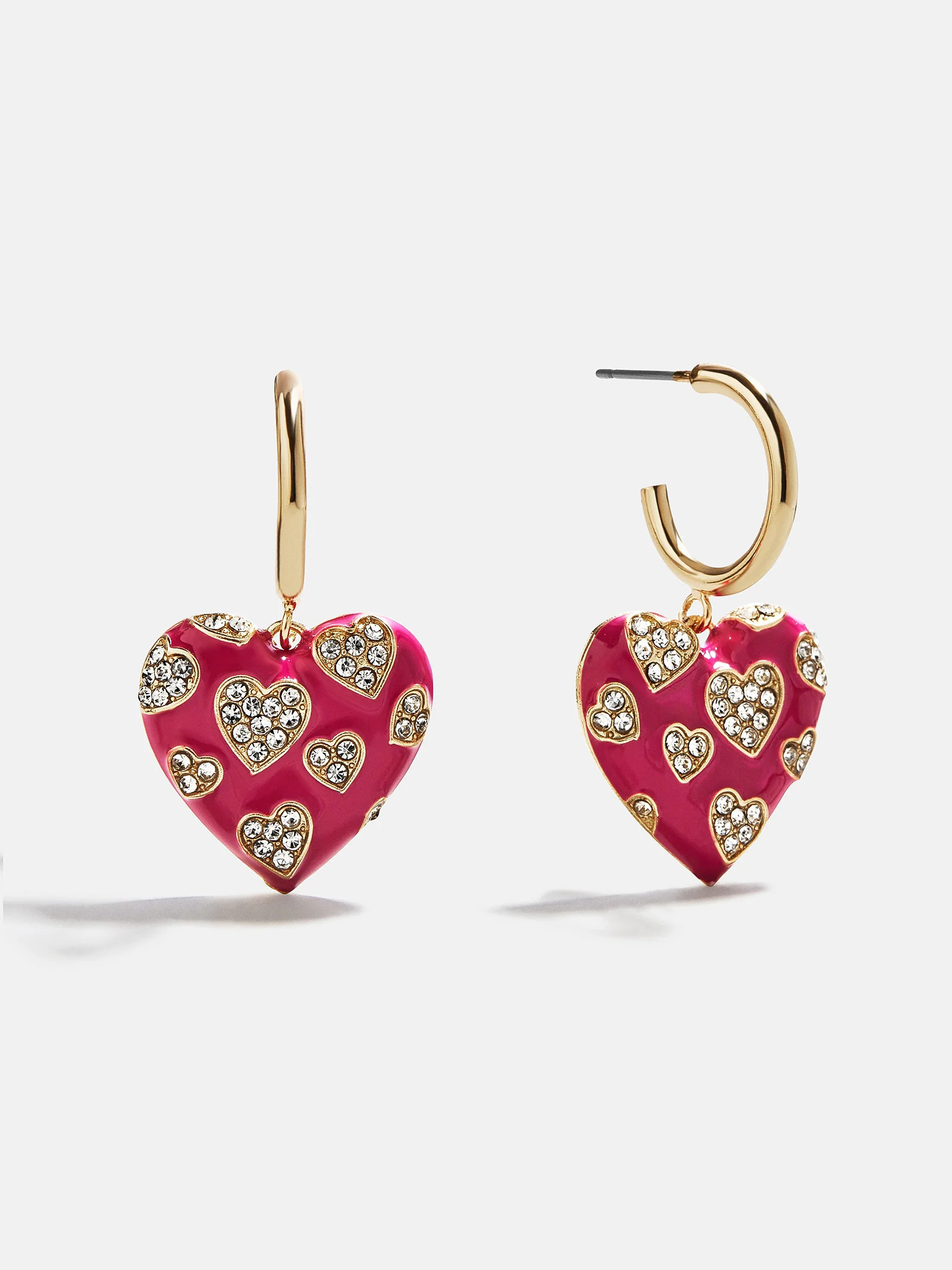 Be My Heart Kids' Earrings - Hot Pink | BaubleBar