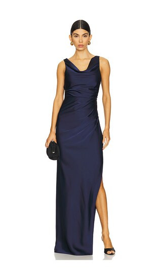 Lovers and Friends Effie Gown in Navy. - size XS | Revolve Clothing (Global)
