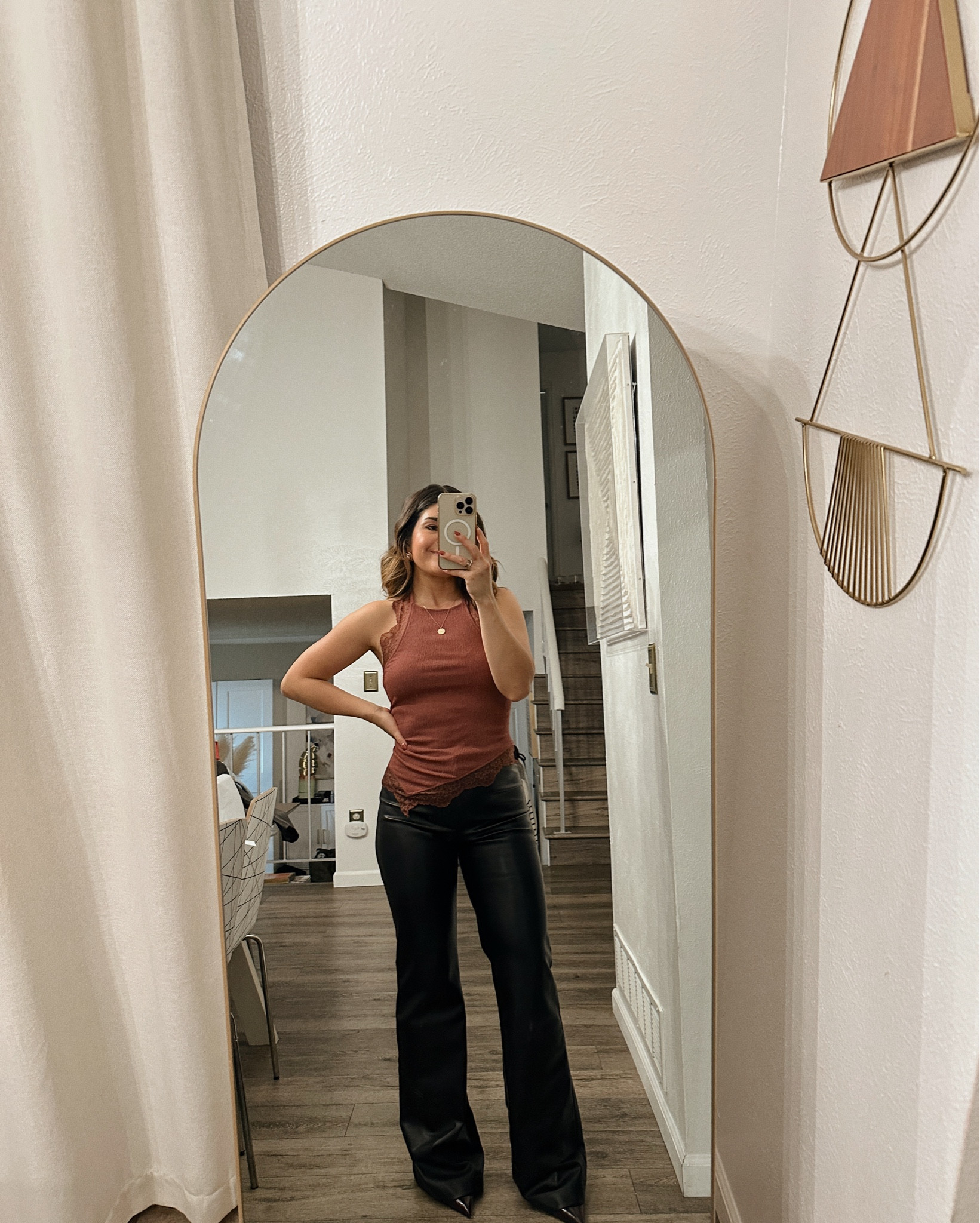 The cutest top! It looks so pretty on! The lace trim is gorgeous and fits so well! 
Comes in a bunch of colors too! 
Top size xs
Pants size small

#LTKSaleAlert #LTKParties #LTKHoliday