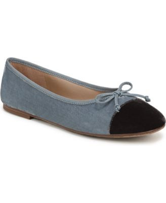 Sam Edelman Women's Alie Slip-On Ballet Flats - Amber Gold/Soft Silver | Macy's
