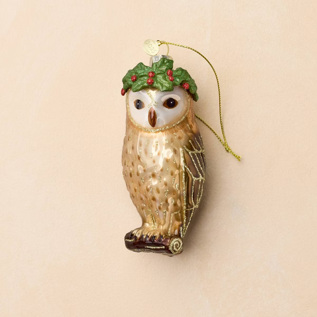 John Derian for Target Glass Owl with Laurel Ornament | Target