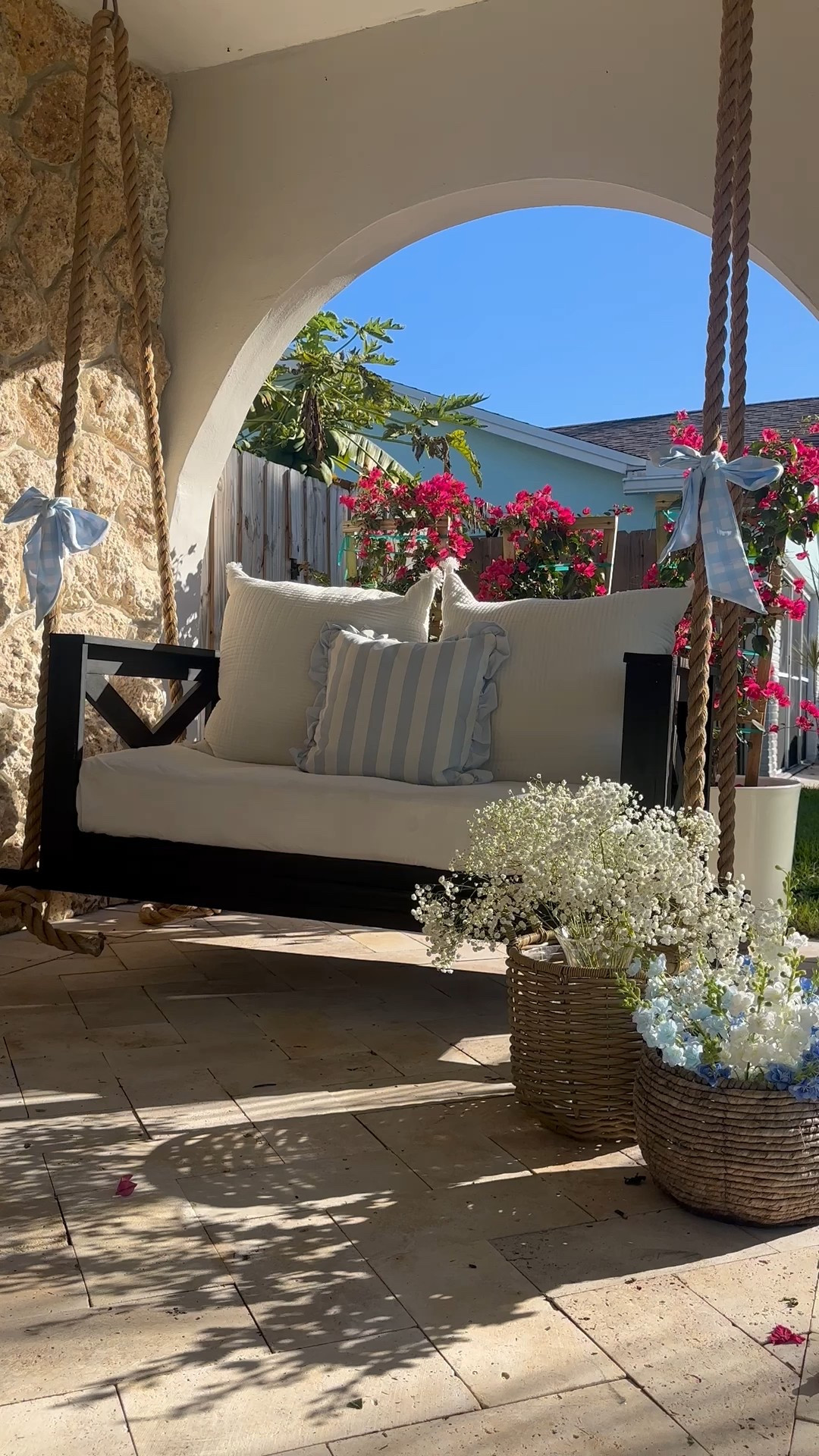 Porch Swing refresh 
Added these little bows for the baby shower. 

Baby blue 
Gingham 
Bows 
Spring 
Easter 
Baby shower decor 
Baby boy 
Garden 
Flowers 
Spring Flowers
Spring porch 
Front porch 
Outdoor living 
Walmart 
Amazon 
My Texas house 


#LTKValentine #LTKSaleAlert #LTKHome