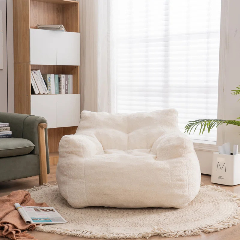 Large Faux Fur Bean Bag Chair | Wayfair Professional