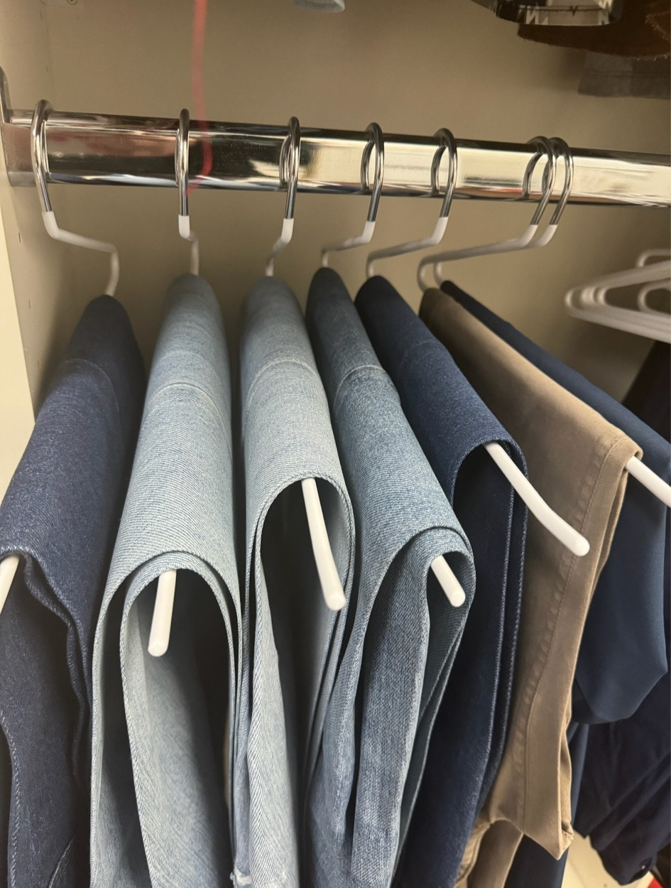 Favorite hangers for Parker’s jeans 

#LTKsalealert #LTKfindsunder50 #LTKhome