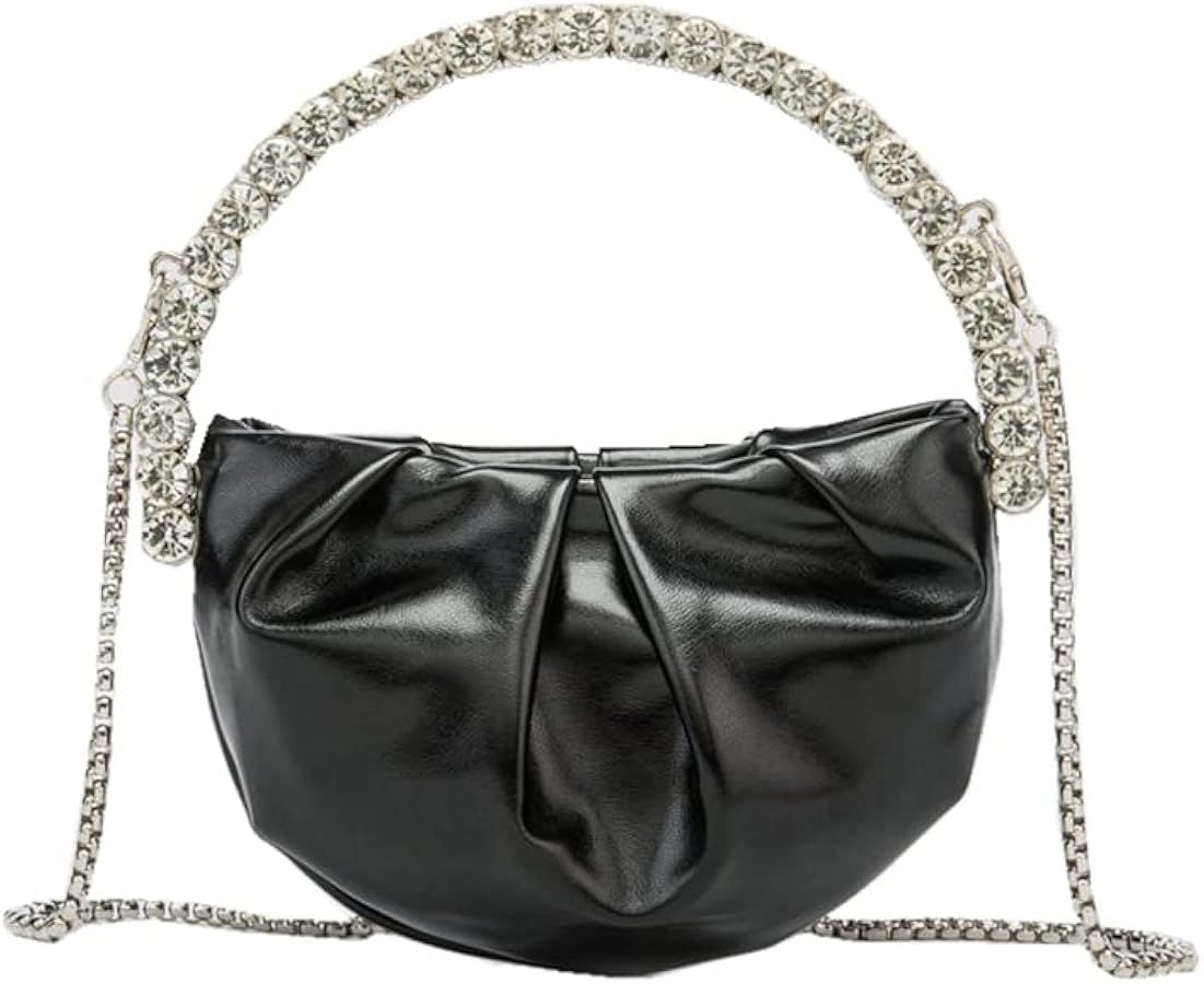 UMREN Crystal Evening Clutch Bags for Women Mini Glitter Diamond Handle Handbag Sparkly Rhineston... | Amazon (US)