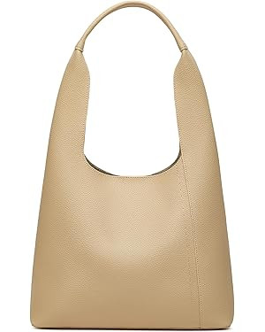 Slouchy Hobo Tote Bags for Women - Retro PU Leather Shoulder Handbag Purse Large Capacity 2pcs | Amazon (US)