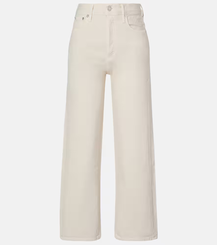 Agolde Ren cropped high-rise wide-leg jeans | Mytheresa (UK)