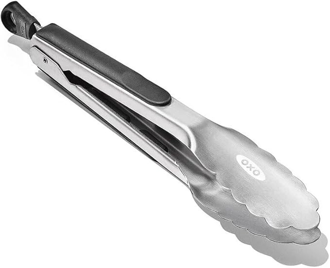 OXO Good Grips 9 Inch Stainless Steel Locking Tongs | Amazon (US)