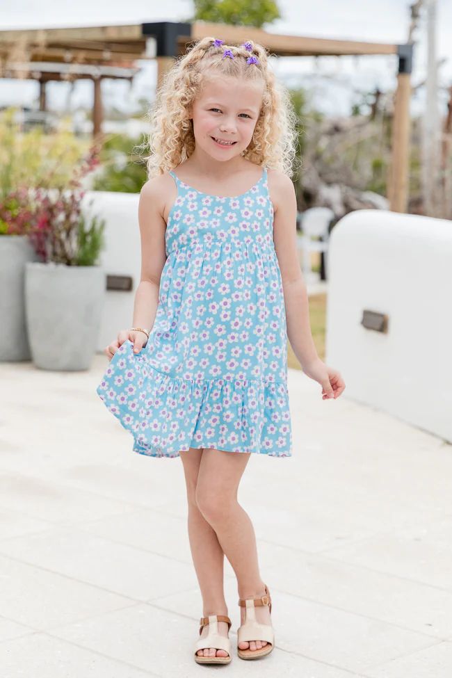 Kid's Keep Blooming in Ditzy Daisy Dress | Pink Lily