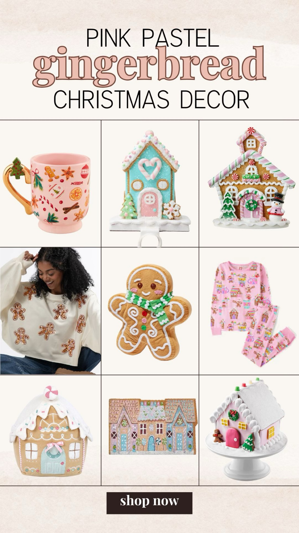 Pink Christmas decor, gingerbread Christmas decor, candy Christmas decor, Christmas decor inspiration, gingerbread stocking hook, gingerbread pillow, gingerbread sweater, gingerbread pajamas

#LTKHome #LTKHoliday #LTKSeasonal
