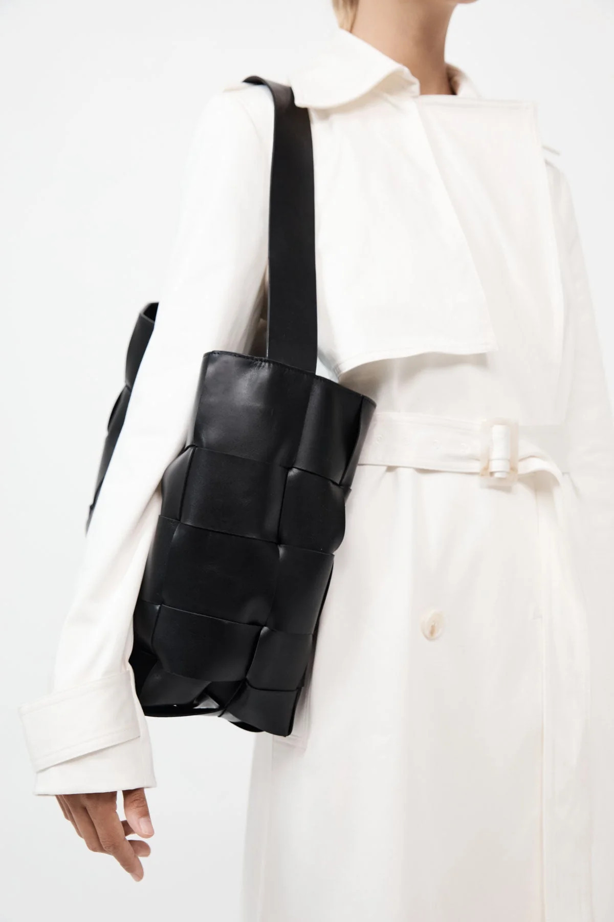 Woven Large Tote - Black | St. Agni (US, UK, EU)