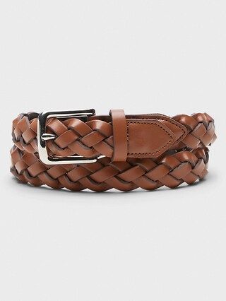 Faux-Leather Braided Belt | Banana Republic Factory