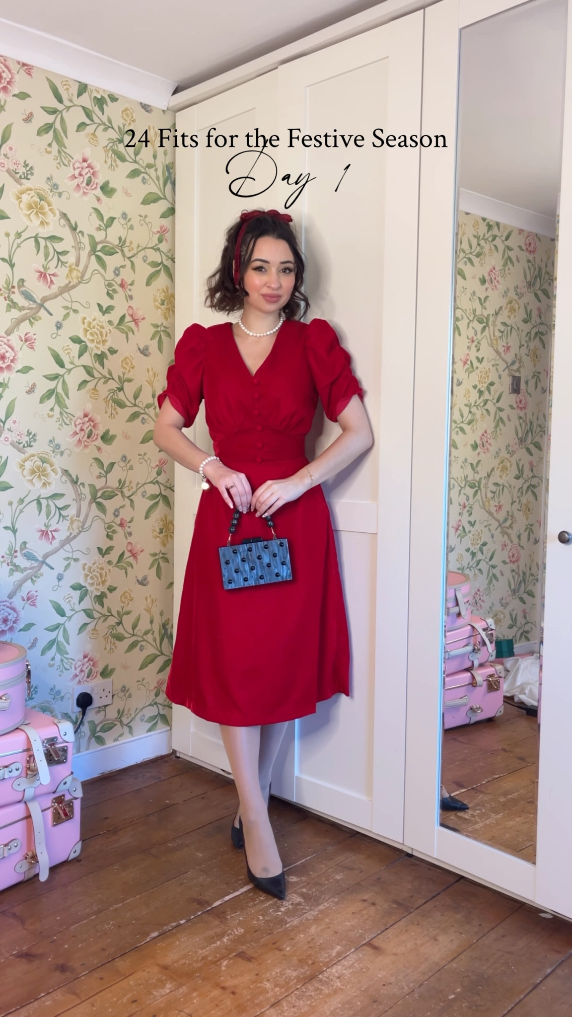 24 FITS FOR THE FESTIVE SEASON DAY 1 ❤️ You favourite festive advent calendar is back for another year of seasonal fits! 🎄 I think this is my fourth year doing this and I always love sharing some fabulous looks with you throughout December. Let me know if there’s anything in particular you’d like to see and let me know what you think of day 1’s outfit in the comments 💬 
Dress ad pr @joanieclothing 
Shoes @christianlouboutin 
Bag ad pr @lkbennettlondon - use code HELLOMISSJORDAN15 for discount 
Earrings @dior
Necklace @andotherstories 
Bracelet ad pr @thomassabo 
Nails ad pr @kissproductsuk 

#LTKwinter #LTKfestive