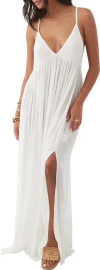 Mel Semisheer Maxi Cover-Up Dress | Nordstrom