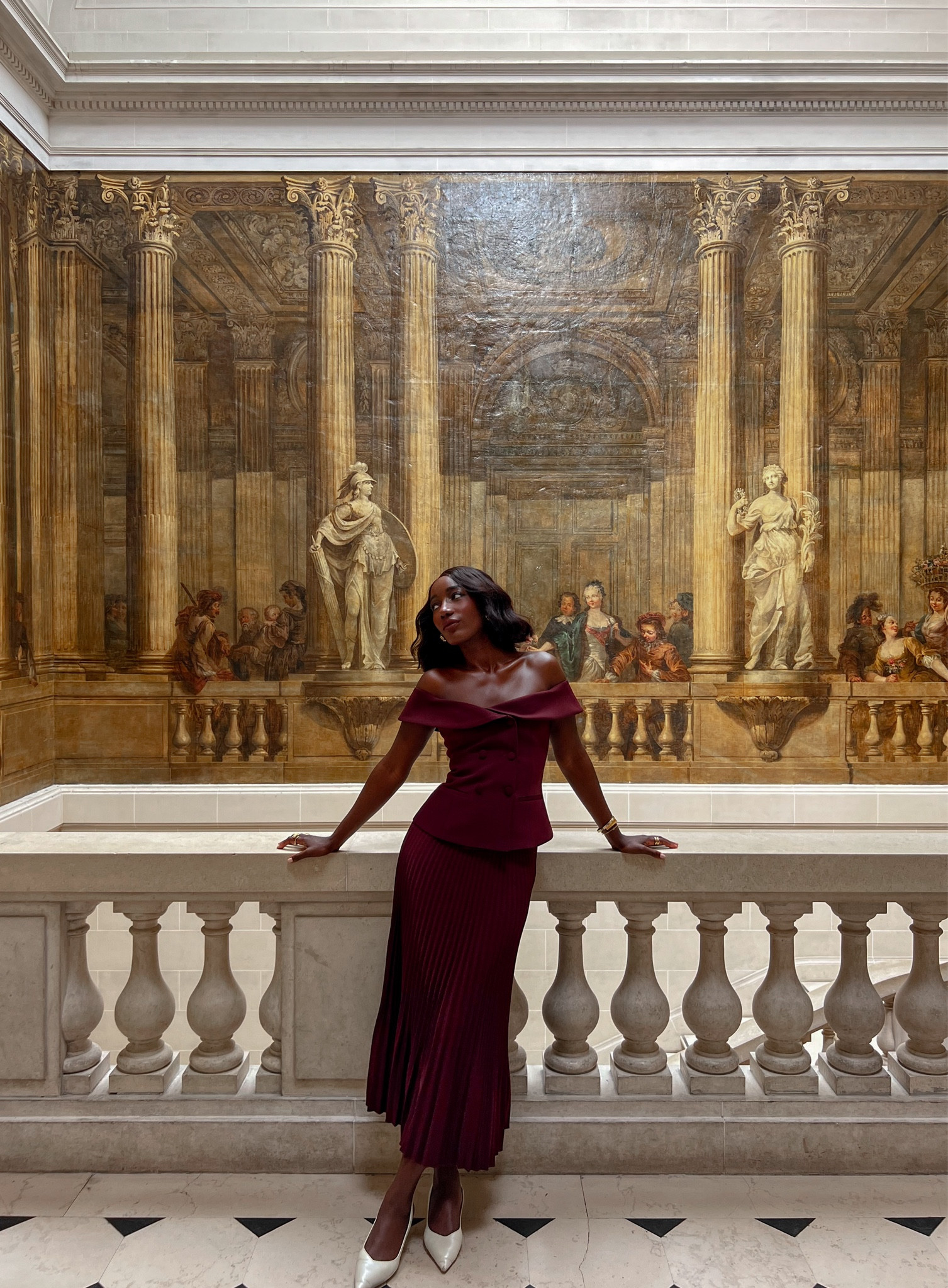 Lady like outfit in this gorgeous burgundy color, I love wearing set at this will easily give an elevated and elegant look without thinking too much, I’m wearing a size XS for top and bottom 

#LTKStyleTip #LTKSeasonal