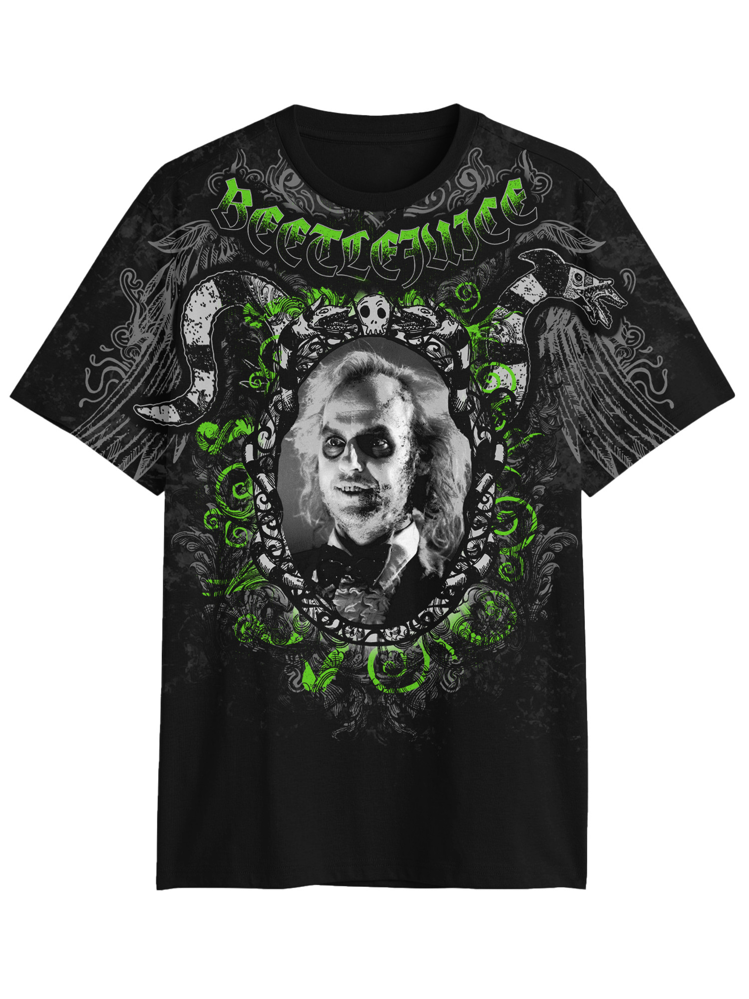Beetlejuice Oversized Art, Mens Apparel Graphic Tee, Sizes XS-3XL | Walmart (US)