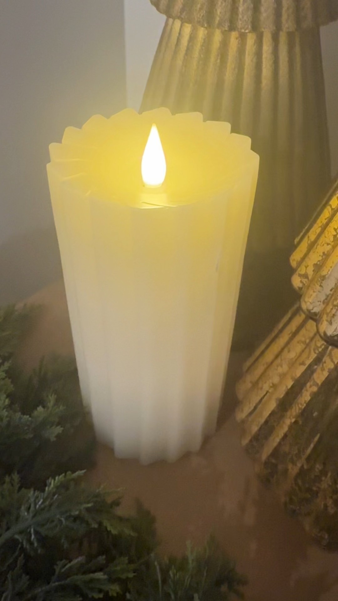 Fluted motion frameless candle. Two settings of brightness! Love them! 

#LTKGiftGuide #LTKHoliday #LTKHome