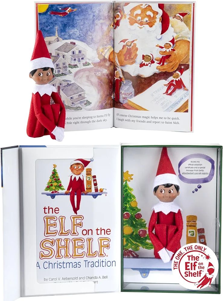 The Elf on the Shelf: A Christmas Tradition - Boy Scout Elf with Brown Eyes - Includes Artfully I... | Amazon (US)