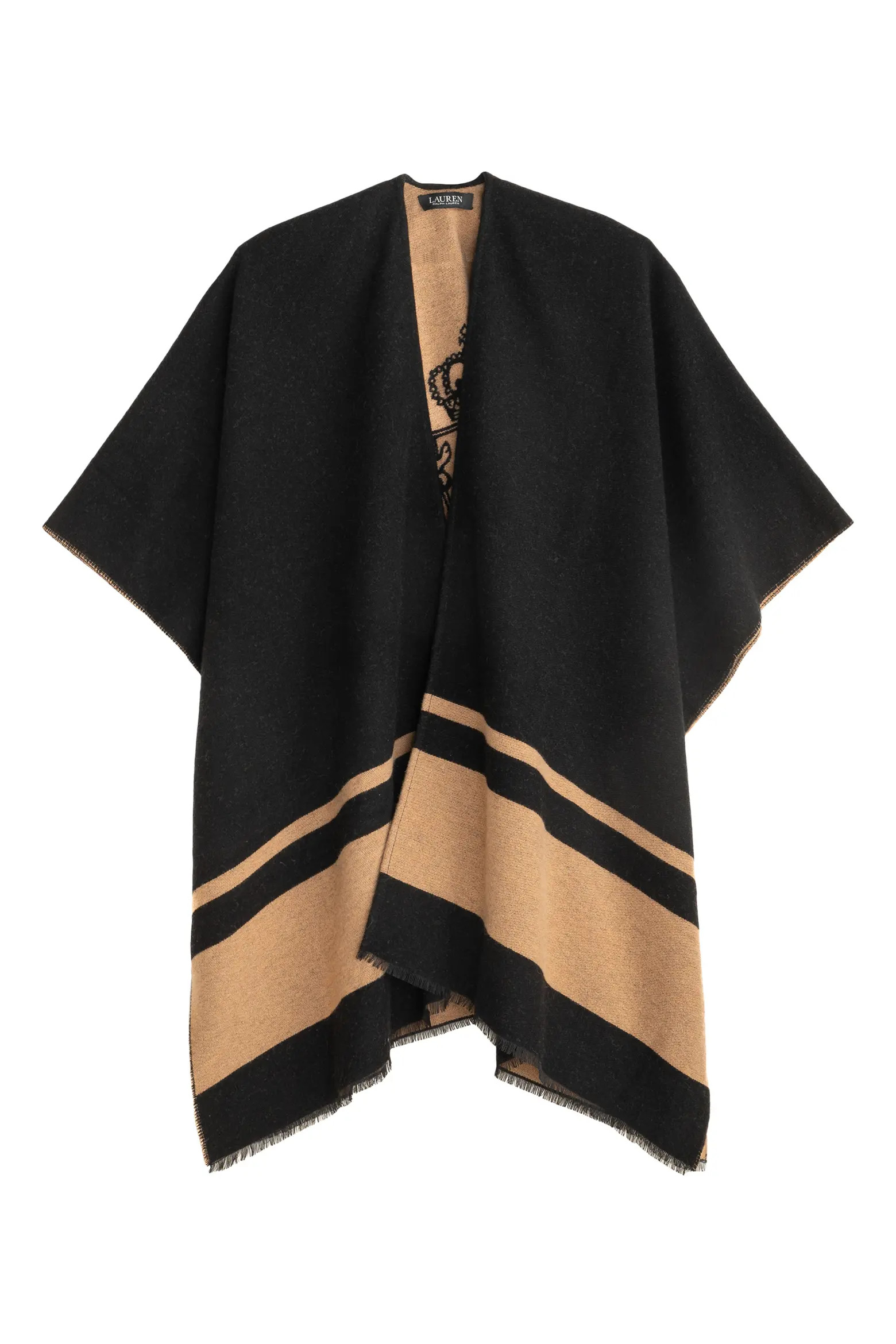 Lauren Ralph Lauren Crest Jacquard Ruana (Women) | Nordstrom | Nordstrom