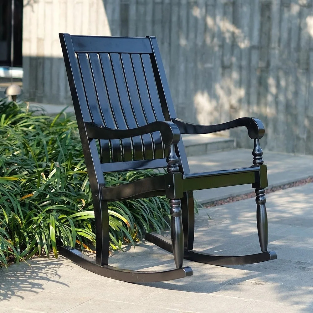Cambridge Casual Lyon Mahogany Oversize Wood Outdoor Rocking Chair - On Sale - Overstock - 121022... | Overstock