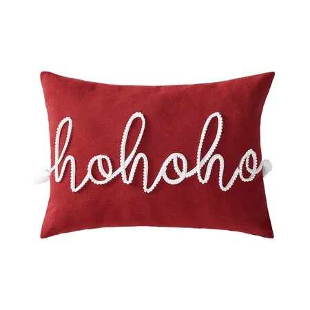 Mainstays Hohoho Decorative Throw Pillow 14”x20” | Walmart (US)