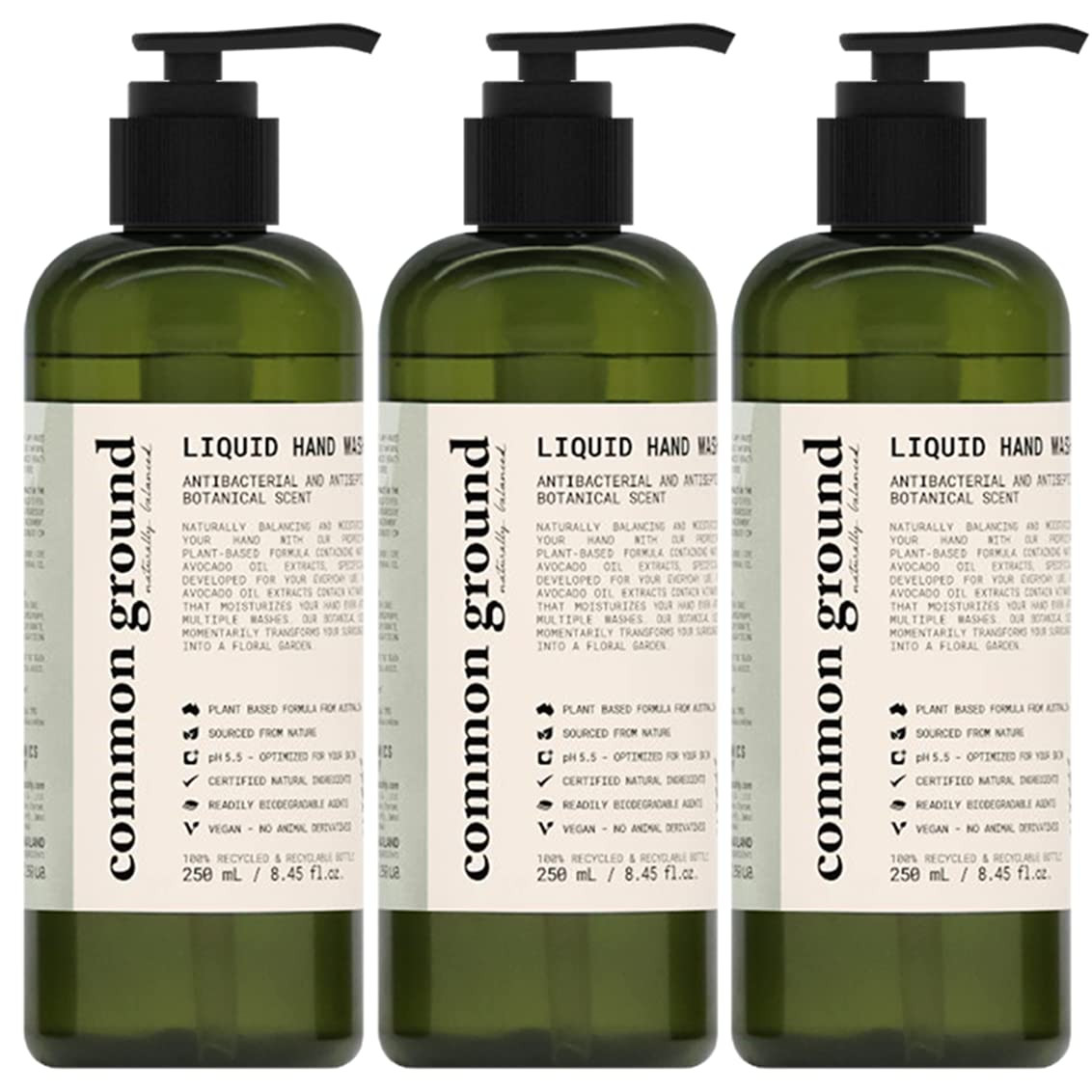 Common Ground All Natural Hand Wash Soap - Paraben & Cruelty Free - Daily - Organic, Vegan, Plant... | Amazon (US)