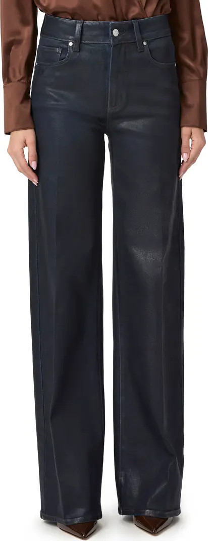 PAIGE Sasha Coated High Waist Wide Leg Jeans | Nordstromrack | Nordstrom Rack