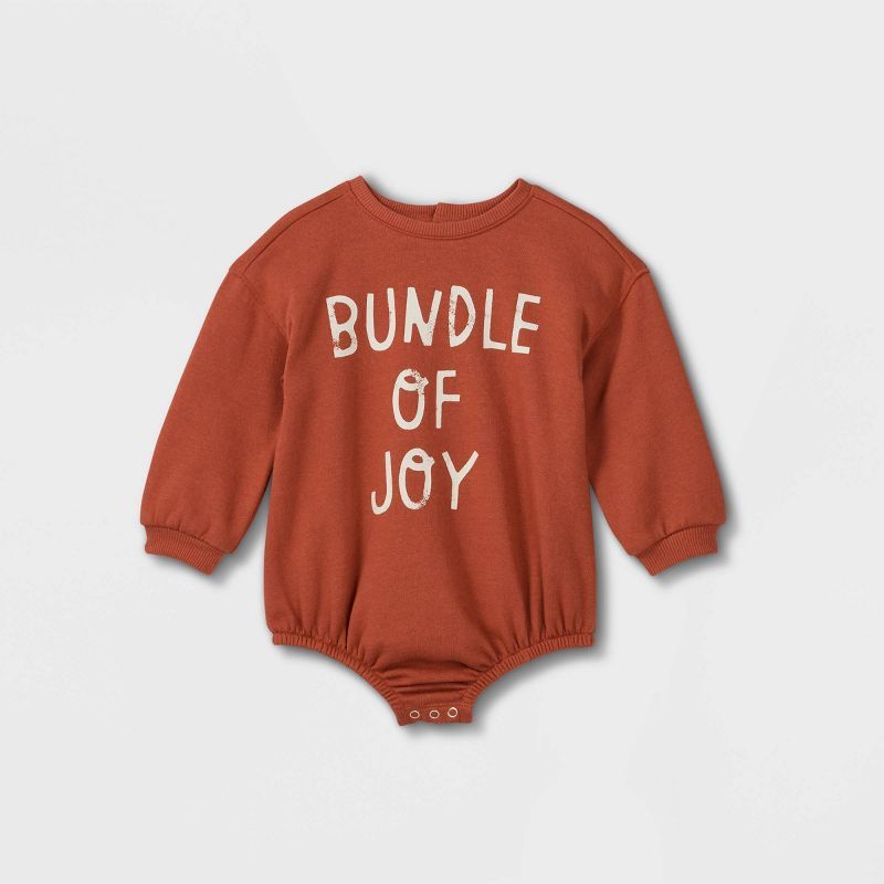 Grayson Collective Baby 'Bundle of Joy' Bubble Sweatshirt - Red | Target
