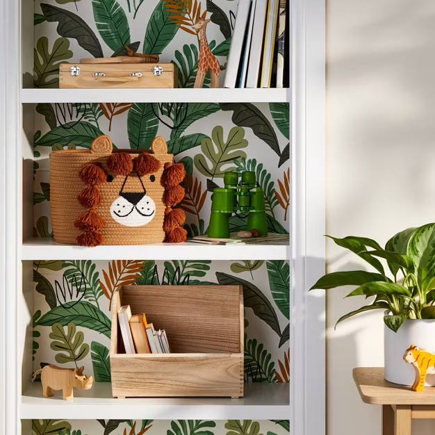 Stackable Wood Storage Bin Natural - Pillowfort™ | Target