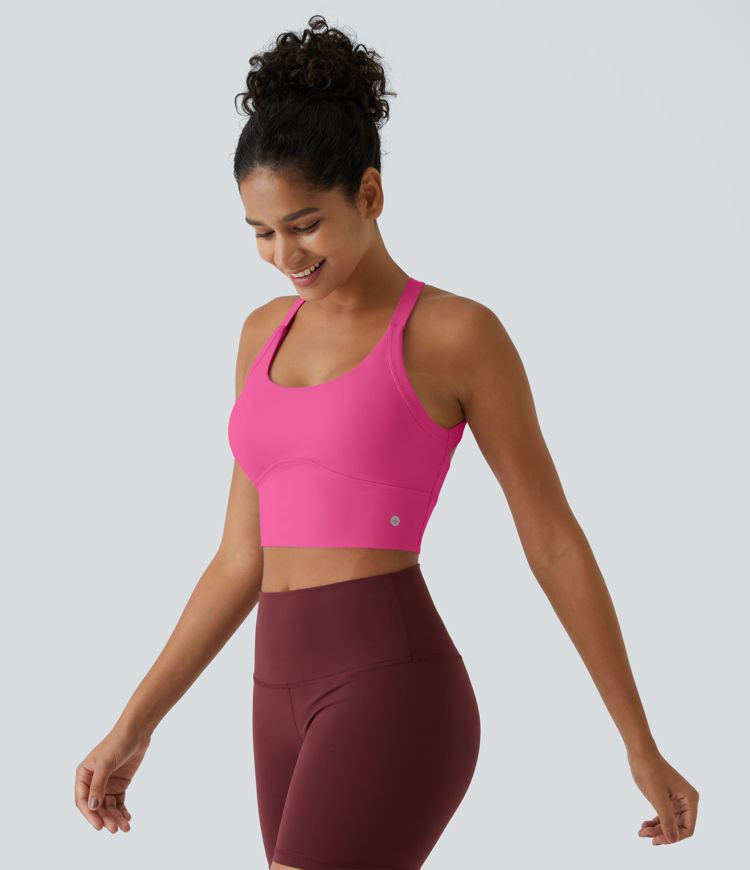 Women’s Softlyzero™ Plush Backless Cut Out Twisted Cropped Yoga Tank Top - Halara | HALARA