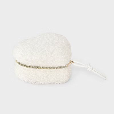 Heart Travel Jewelry Organizer - A New Day™ Cream Shirling | Target