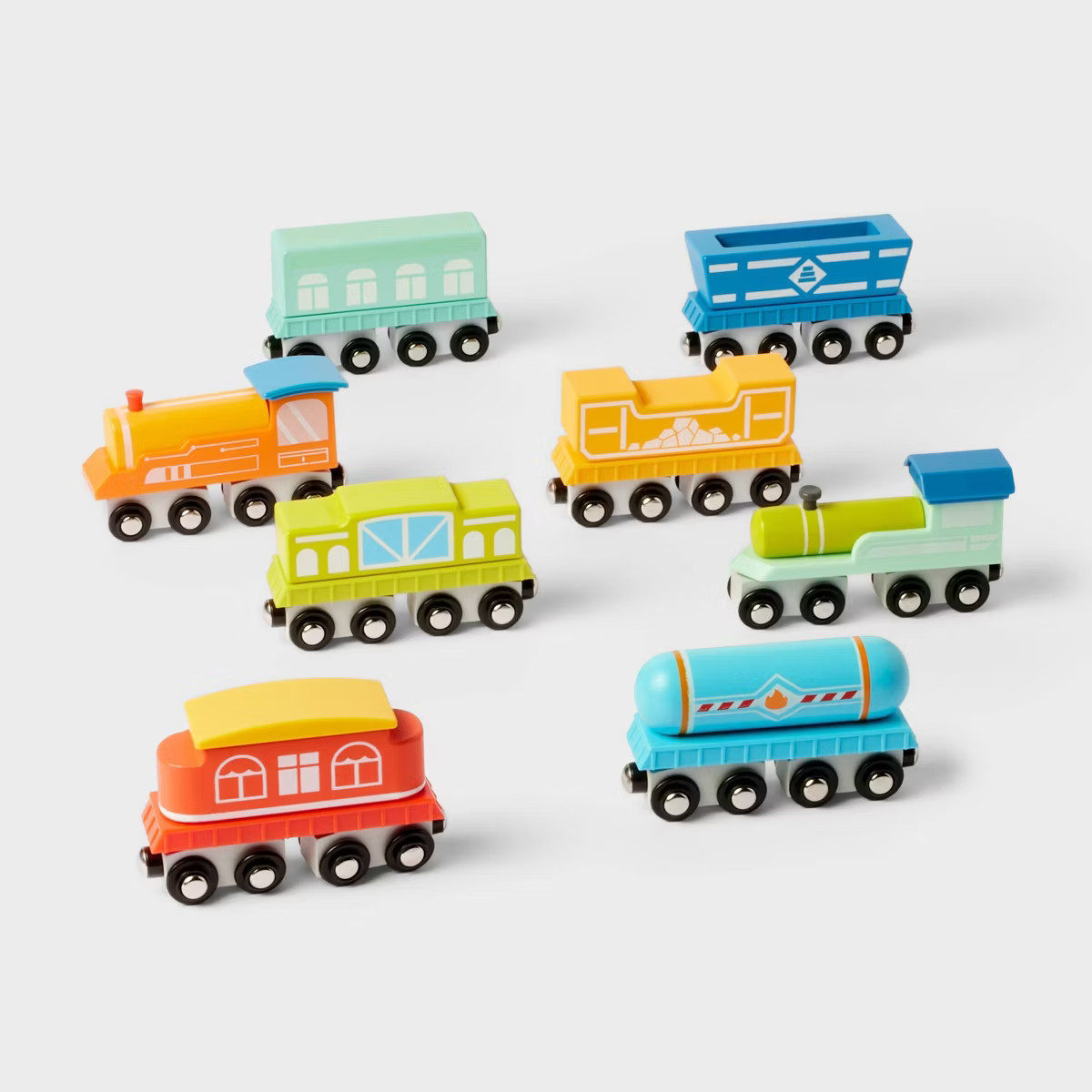 Wooden Magnetic Train - 8pk - Gigglescape™ | Target